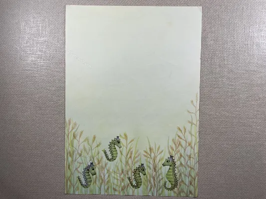 Papel de carta antigo - Bichinhos - 3858