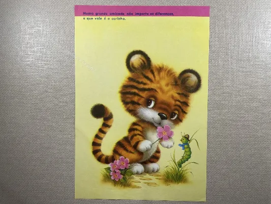 Papel de carta antigo - Bichinhos - 3859