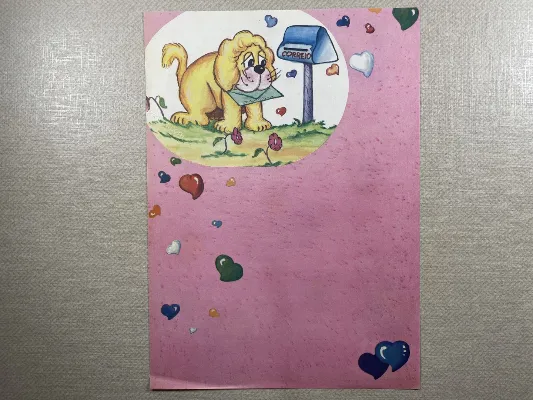 Papel de carta antigo - Bichinhos - 3866