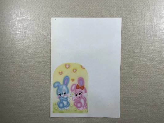 Papel de carta antigo - Bichinhos - 3868
