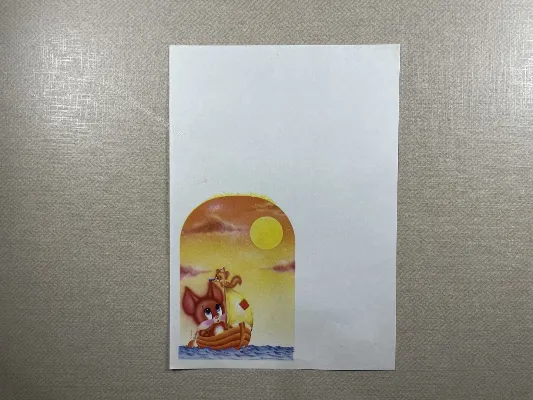 Papel de carta antigo - Bichinhos - 3869