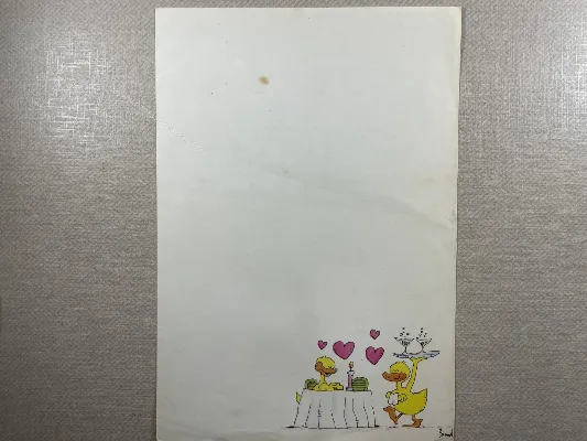 Papel de carta antigo - Bichinhos - 3870
