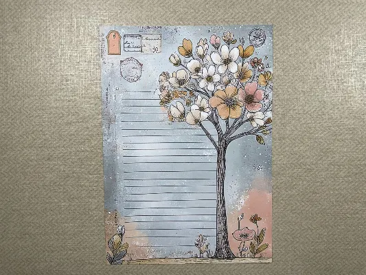 Papel de carta pequeno Japonês - 08
