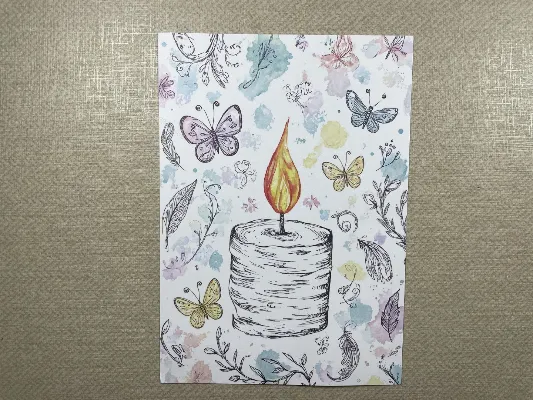 Papel de carta pequeno Japonês - 24