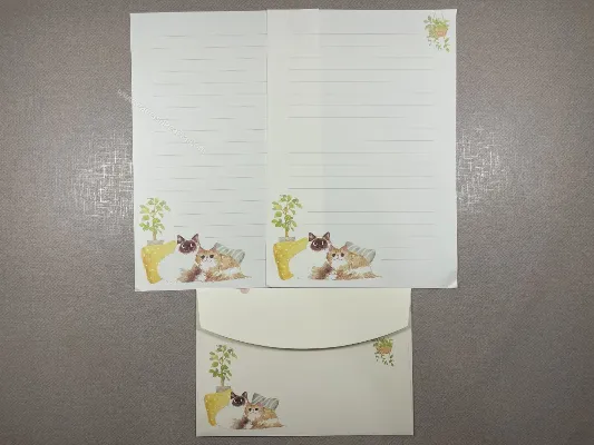 Conjunto de papel de carta - Gatinhos - 02