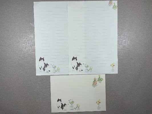 Conjunto de papel de carta - Gatinhos - 03