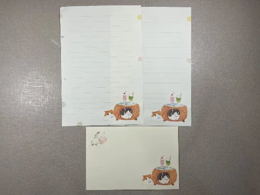 Conjunto de papel de carta - Gatinhos - 04