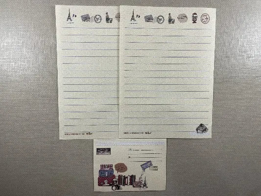 Conjunto de papel de carta Ninge 25