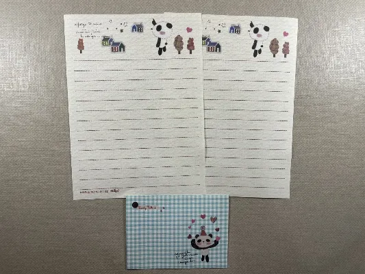 Conjunto de papel de carta Ninge 27