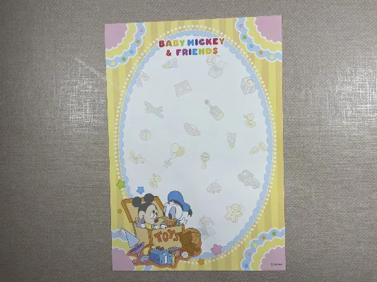 Papel de carta médio Disney Baby - 02