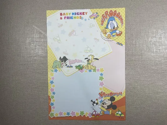 Papel de carta médio Disney Baby - 03