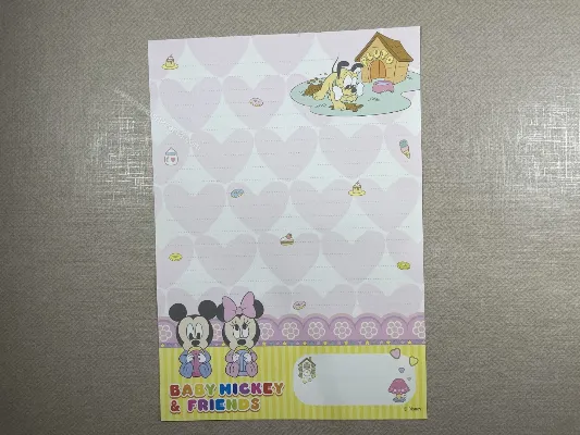 Papel de carta médio Disney Baby - 04