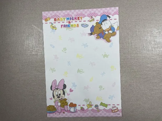 Papel de carta médio Disney Baby - 09