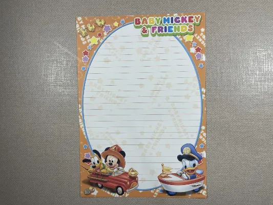 Papel de carta médio Disney Baby - 13