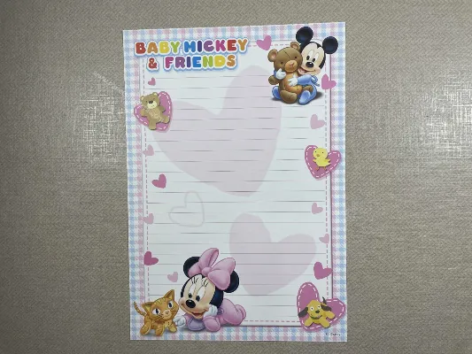 Papel de carta médio Disney Baby - 17