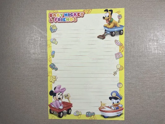 Papel de carta médio Disney Baby - 19