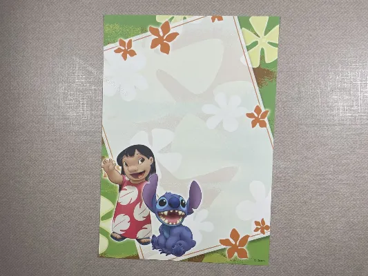 Papel de carta médio do Stitch 58