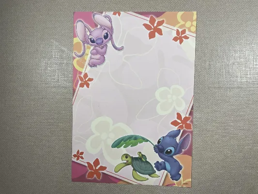 Papel de carta médio do Stitch 59
