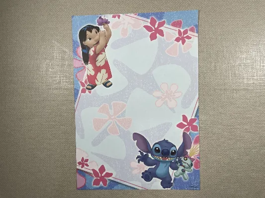 Papel de carta médio do Stitch 60