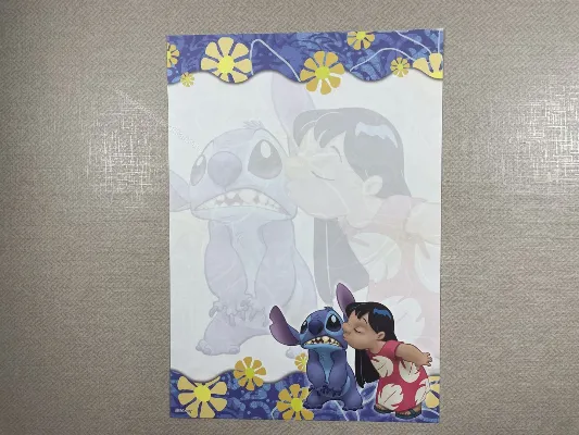 Papel de carta médio do Stitch 63