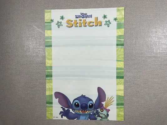 Papel de carta médio do Stitch 64