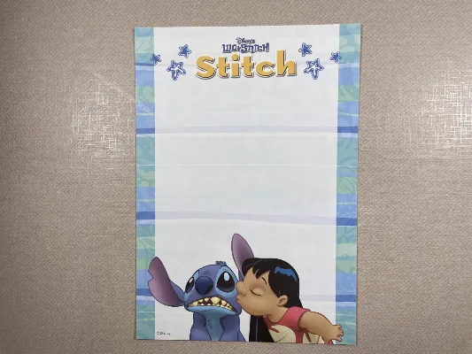 Papel de carta médio do Stitch 65