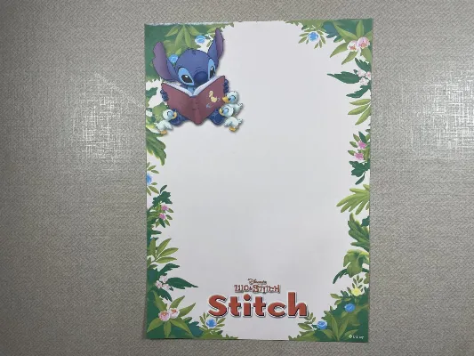 Papel de carta médio do Stitch 74