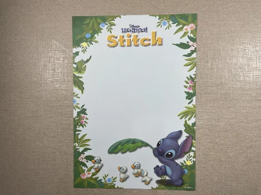 Papel de carta médio do Stitch 76