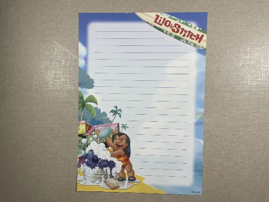 Papel de carta médio do Stitch 78