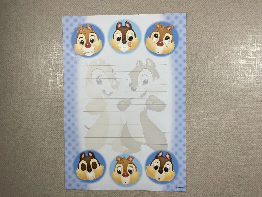 Papel de carta médio do Chip & Dale - 06