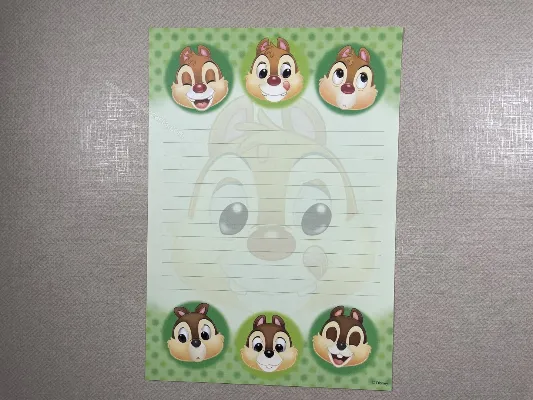 Papel de carta médio do Chip & Dale - 08