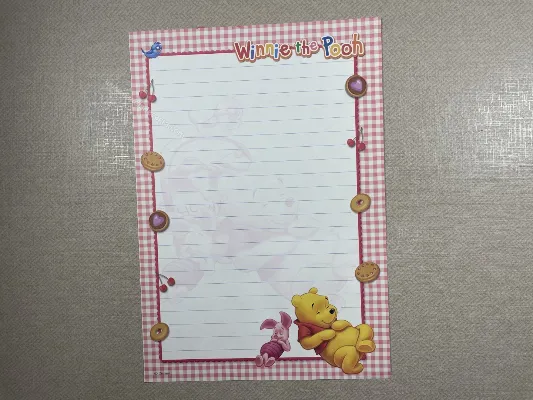 Papel de carta médio do Pooh 51