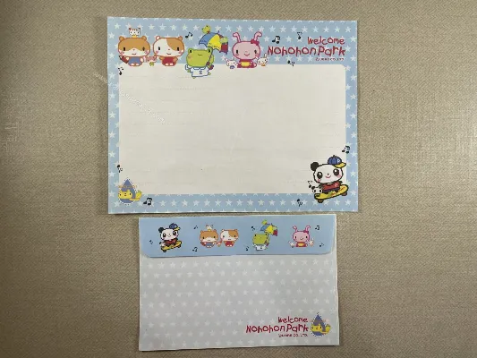 Conjunto de papel de carta importado - 186