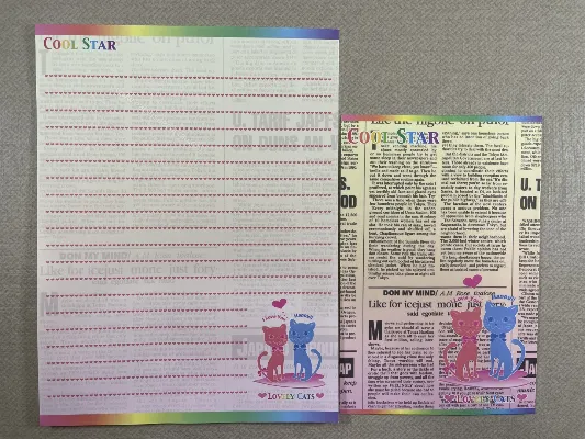 Conjunto de papel de carta importado - 191