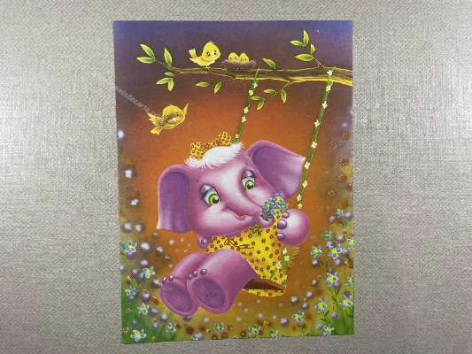 Papel de carta antigo - Bichinhos - 3882