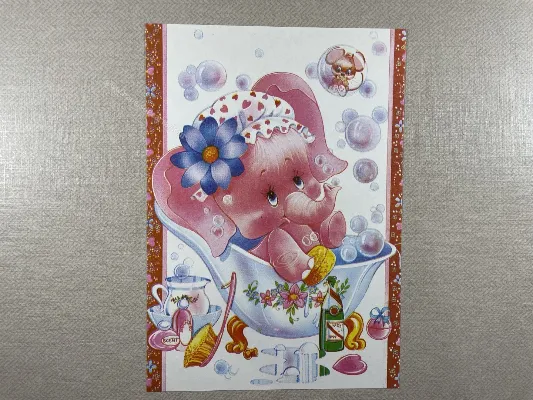 Papel de carta antigo - Bichinhos - 3884