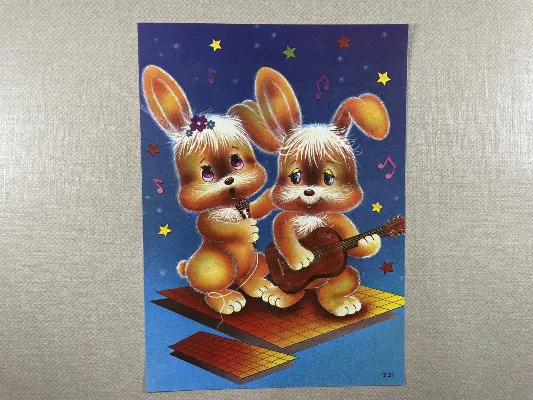Papel de carta antigo - Bichinhos - 3885