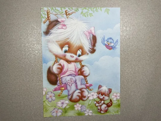 Papel de carta antigo - Bichinhos - 3890