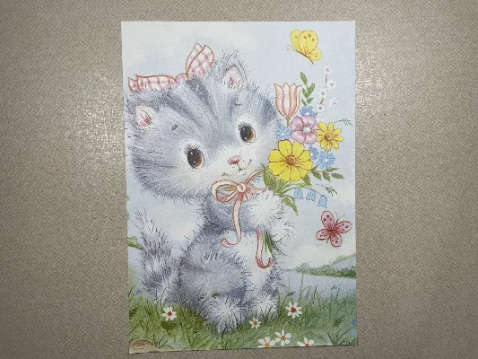 Papel de carta antigo - Bichinhos - 3891