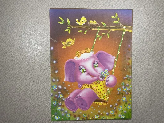 Papel de carta antigo - Bichinhos - 3907