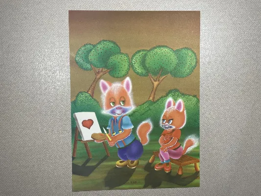 Papel de carta antigo - Bichinhos - 3908
