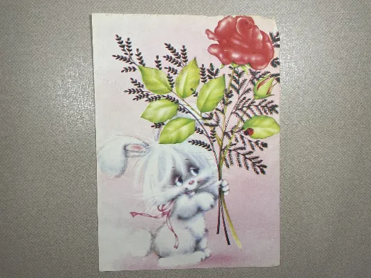 Papel de carta antigo - Bichinhos - 3915