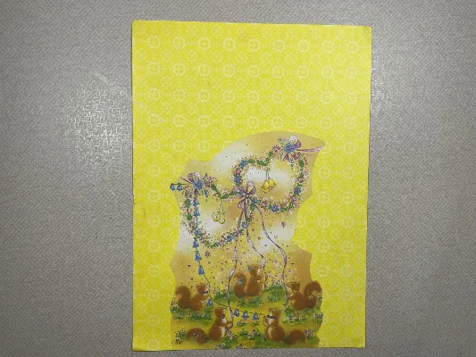 Papel de carta antigo - Bichinhos - 3917