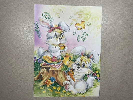 Papel de carta antigo - Bichinhos - 3924