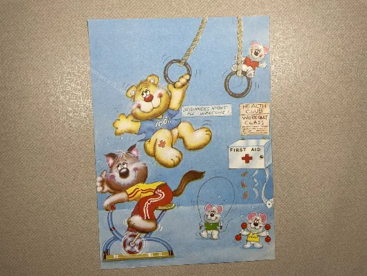 Papel de carta antigo - Bichinhos - 3940