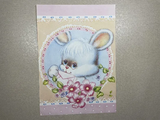 Papel de carta antigo - Bichinhos - 3945