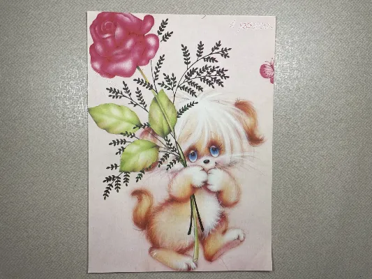 Papel de carta antigo - Bichinhos - 3951