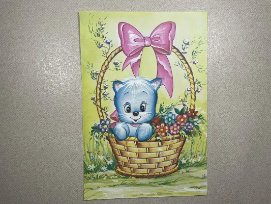 Papel de carta antigo - Bichinhos - 3955