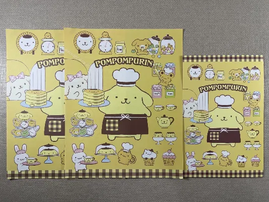 Conjunto de papel de carta do Pompompurin 23