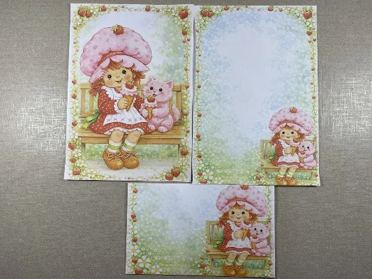 Papel de carta da Moranguinho 37